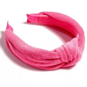 Trendy Hot Pink Terry Knotted Headband - Like New!